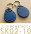 Proximity Key Fob for AVEA's access control / time recorder system, 10 pieces per pack (HS Code: 85235200, MADE IN CHINA)