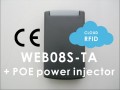 WEB08S-TA soloFace 125 kHz Cloud based HTTP ethernet Web Client RFID Reader with real time clock and memory + POE power injector (HS Code : 85437000, MADE IN CHINA)